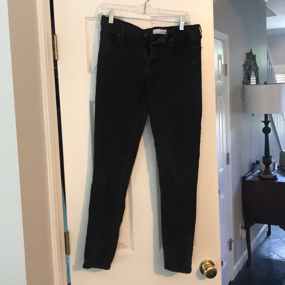 Loft modern skinny black jeans